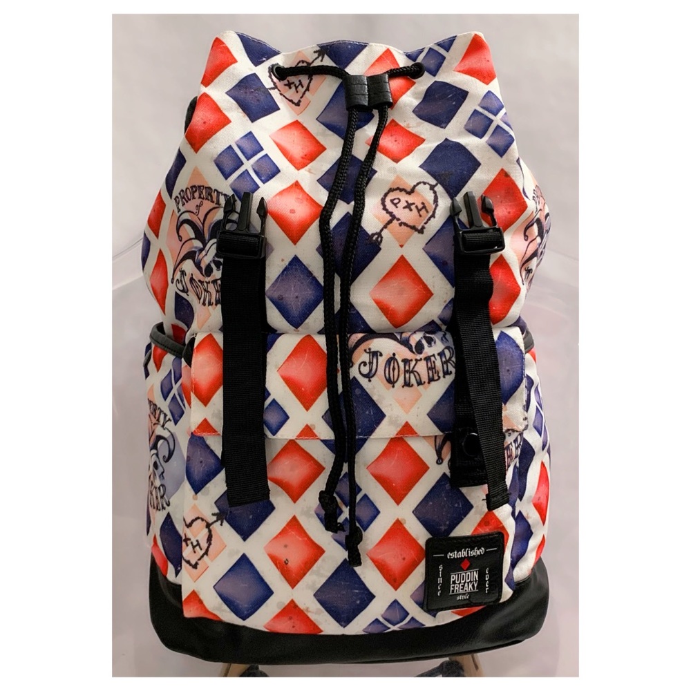 Pre-owned DC Comics Suicide Squad Harley Quinn Large Slouch Backpack - Picture 5 of 13